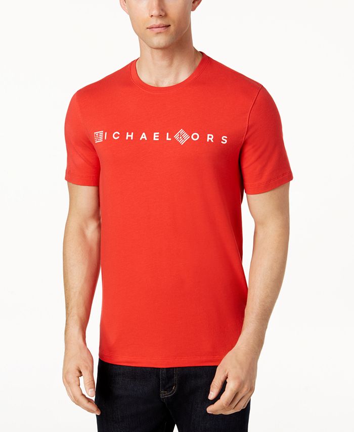 Michael Kors Men's Logo-Print T-Shirt - Macy's