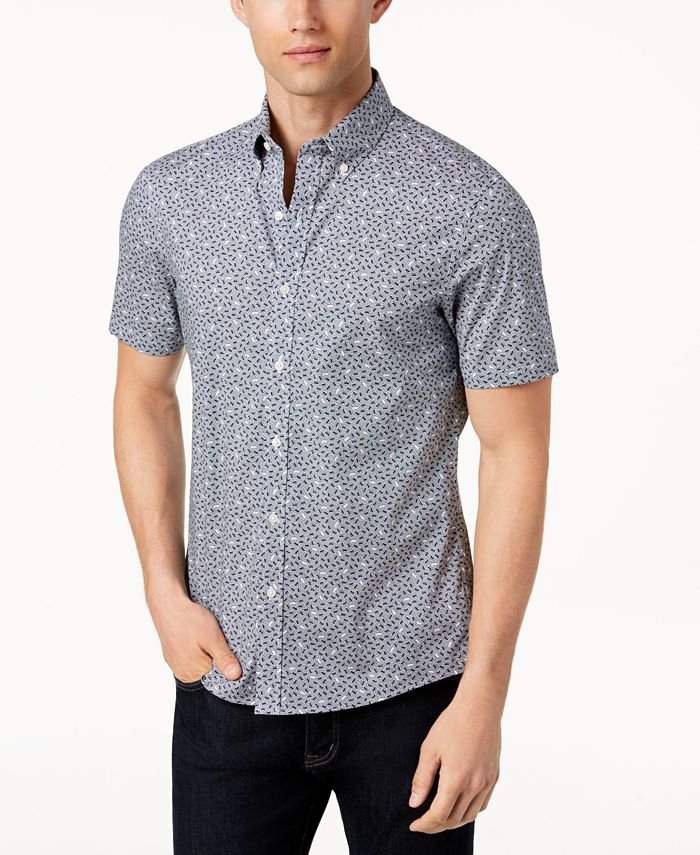 Michael Kors Men's Printed Shirt & Reviews - Casual Button-Down Shirts ...