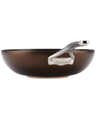 Anolon Nouvelle Copper Luxe Sable Hard-Anodized Non-Stick Stir Fry Pan