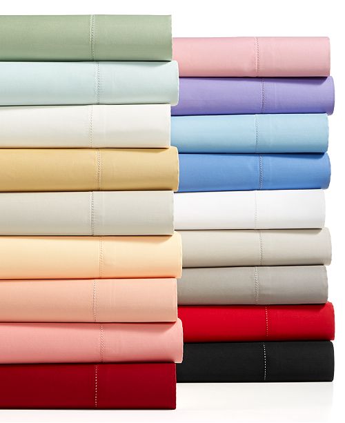Charter Club Solid Sheet Sets, 550 Thread Count 100 Supima Cotton