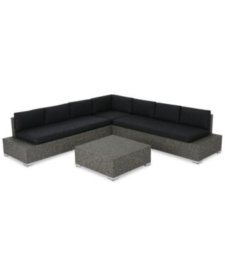 Furniture - Evans 4-Pc Outdoor Sofa Set, Quick Ship