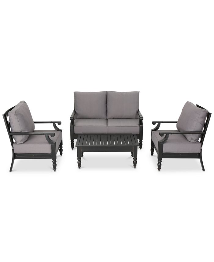 Furniture Westchester 4Pc. Outdoor Chat Set, Quick Ship Macy's