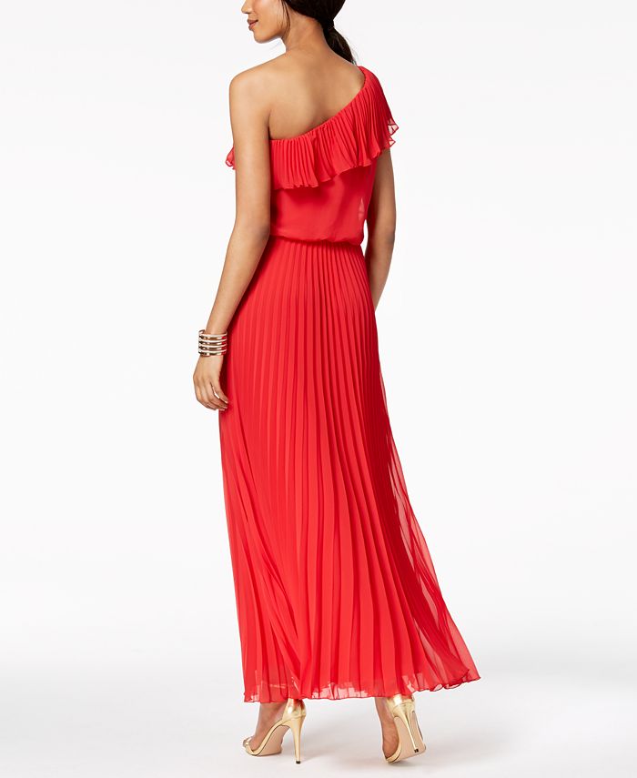 xscape one shoulder gown