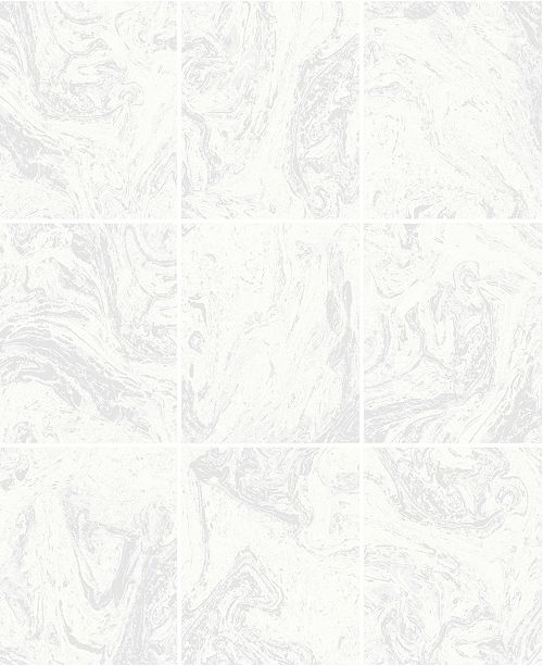 Graham Brown Glitter Marble Tile White Wallpaper Reviews