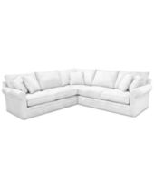 White 111 130 Inches Sectional Sofas Couches Macy S