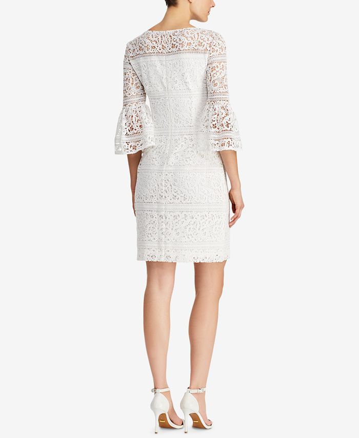 Ralph lauren lace bell sleeve dress clearance