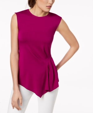 VINCE CAMUTO PLEATED ASYMMETRICAL TOP