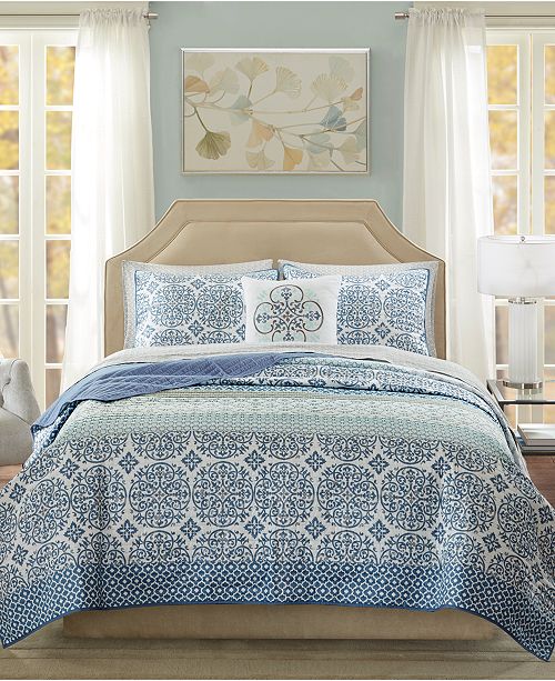 Madison Park Sybil 6 Pc Twin Coverlet Set Reviews Bed In A