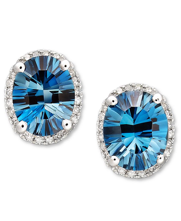 Macy's mystic hotsell topaz earrings