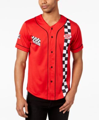 checkered baseball jersey