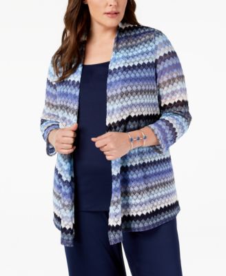 Kasper - Plus Size Lace Cardigan