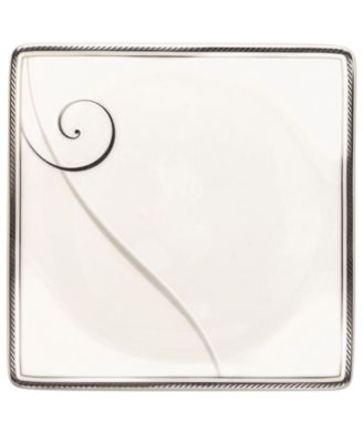 Noritake - Platinum Wave Square Appetizer Plate