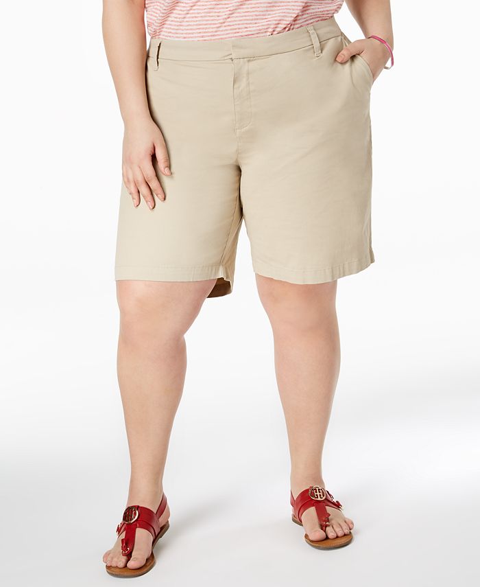 Tommy Hilfiger Plus Size Chino Shorts & Reviews - Shorts - Plus Sizes ...