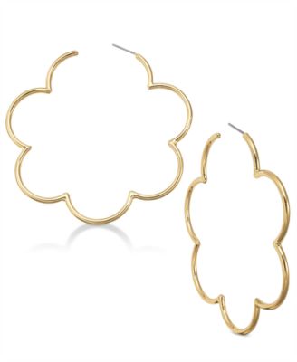 kate spade scallop hoop earrings