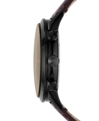 Men's Chronograph Townsman Brown Leather Strap Watch 44mm