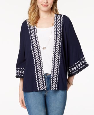 Style & Co - Geo-Trim Kimono