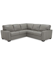 Ennia 2-Pc. Leather Sectional Sofa, Created for Macy's