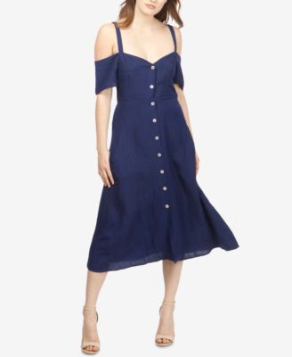 Lucky Brand - Cold-Shoulder Shirtdress