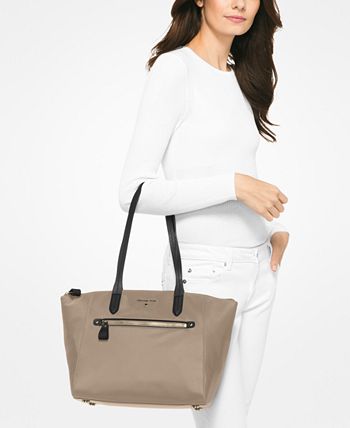 Michael kors nylon kelsey medium top zip 2025 tote