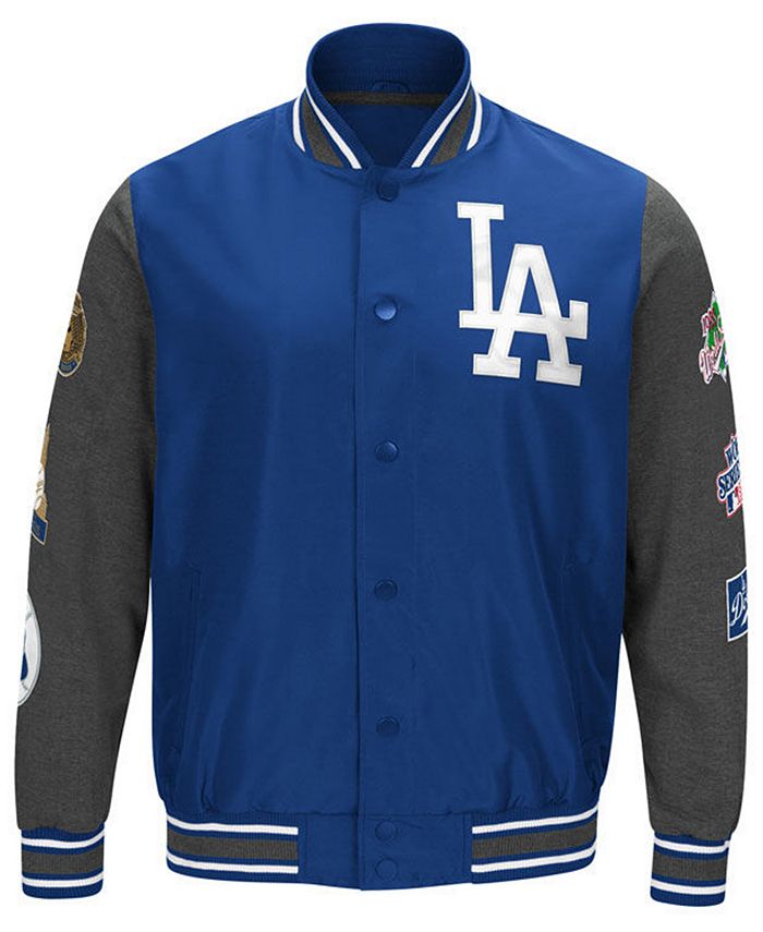 G-III Sports Men's Los Angeles Dodgers Varsity Comm Patch Jacket - Macy's