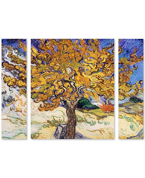 Trademark Global Vincent Van Gogh Mulberry Tree 1889 Multi Panel