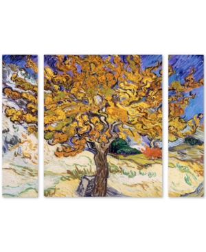 Trademark Global Vincent Van Gogh 'mulberry Tree 1889' Multi Panel Art Set Large In No Color