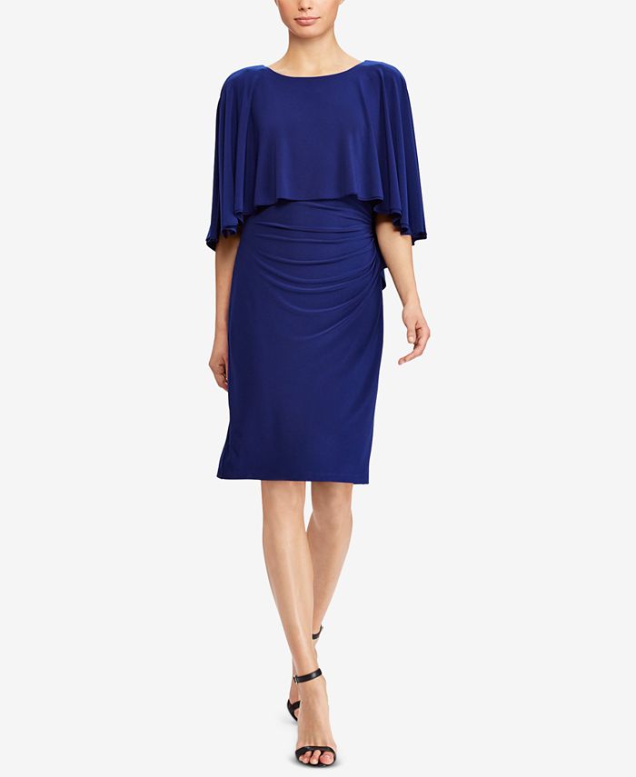 Lauren Ralph Lauren Slim-Fit Overlay Dress - Macy's