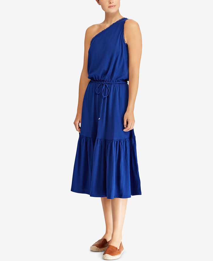 Lauren Ralph Lauren One-Shoulder Dress & Reviews - Dresses - Women - Macy's