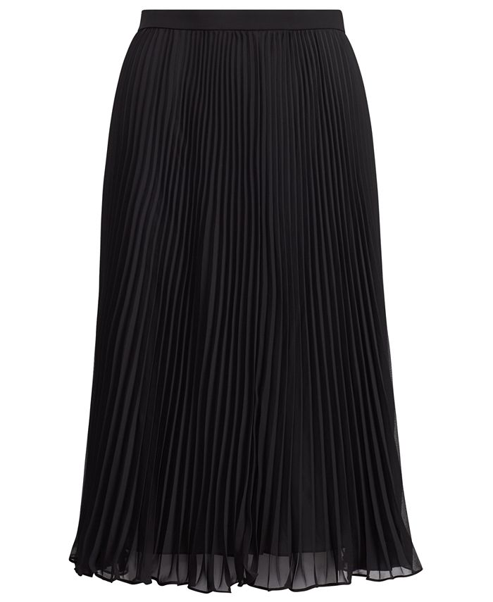Polo Ralph Lauren Georgette Pleated Skirt - Macy's