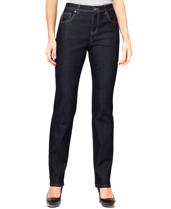 Style & Co Petite Tummy-Control Straight-Leg Jeans, Created for Macy's ...