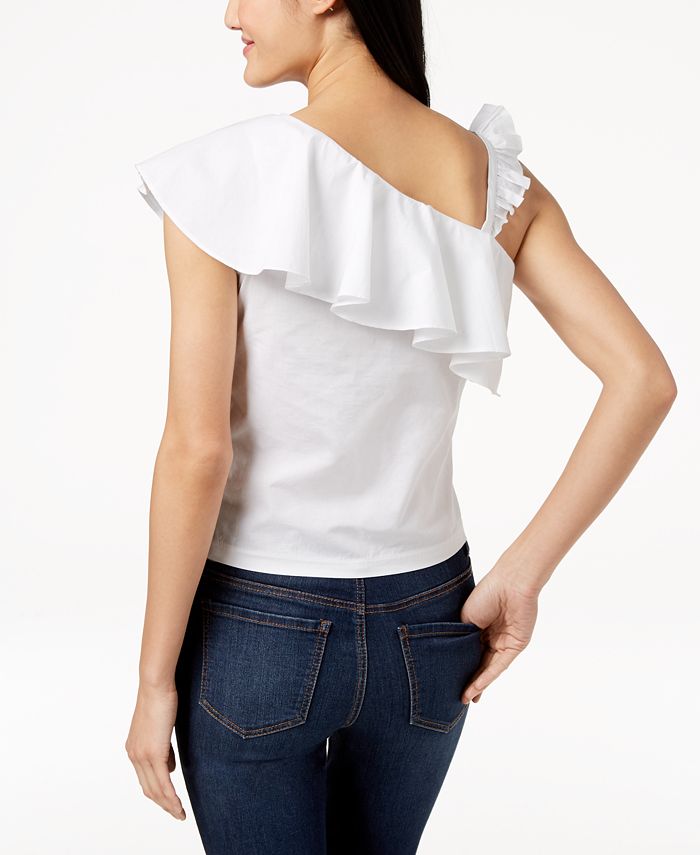 The Edit By Seventeen Juniors' Ruffled Top, Created for Macy's - Macy's