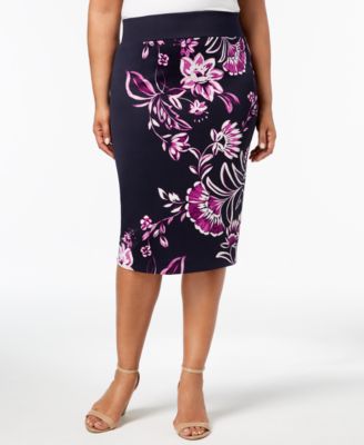 macy's plus size skirts