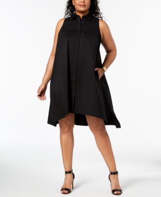 Alfani - Plus Size Trapeze Shirtdress