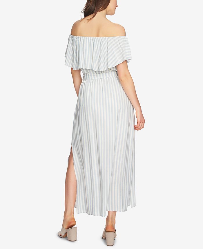 1.STATE Striped Ruffled Dress - Macy's