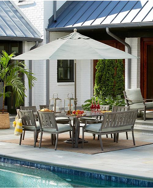 Furniture Wayland Outdoor Dining Collection, with Sunbrella® Cushions, Created for Macy's