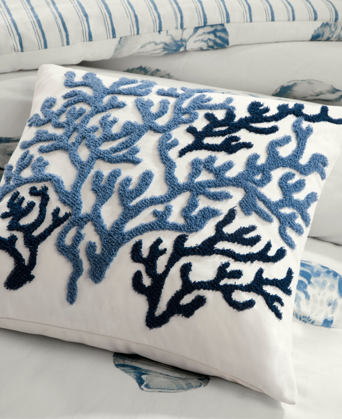 Harbor House Beach House Embroidered Decorative Pillow, 18
