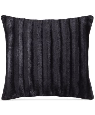 Duke Ribbed Faux-Fur Decorative Pillow, 20 x  20