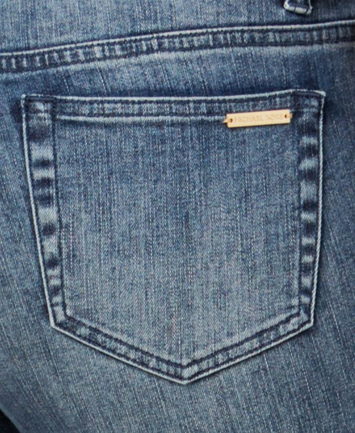 Michael Kors Petite Cropped Kick-Flare Jeans - Macy's