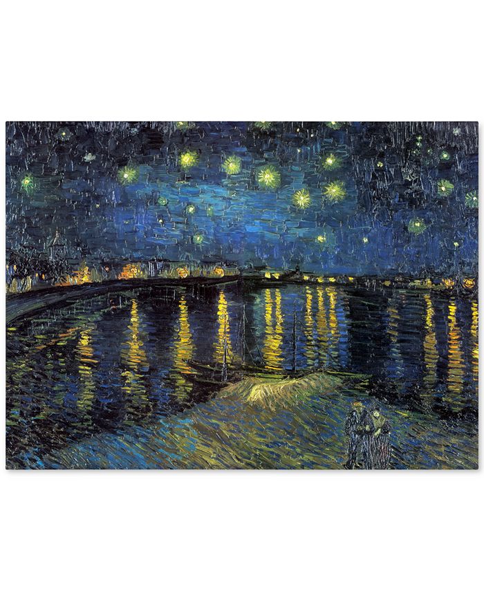 Trademark Global - Vincent van Gogh 'The Starry Night II' 35" x 47" Canvas Wall Art