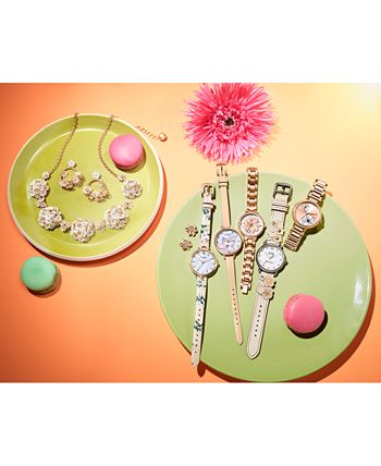 kate spade new york Women s Metro Vachetta Leather Strap Watch