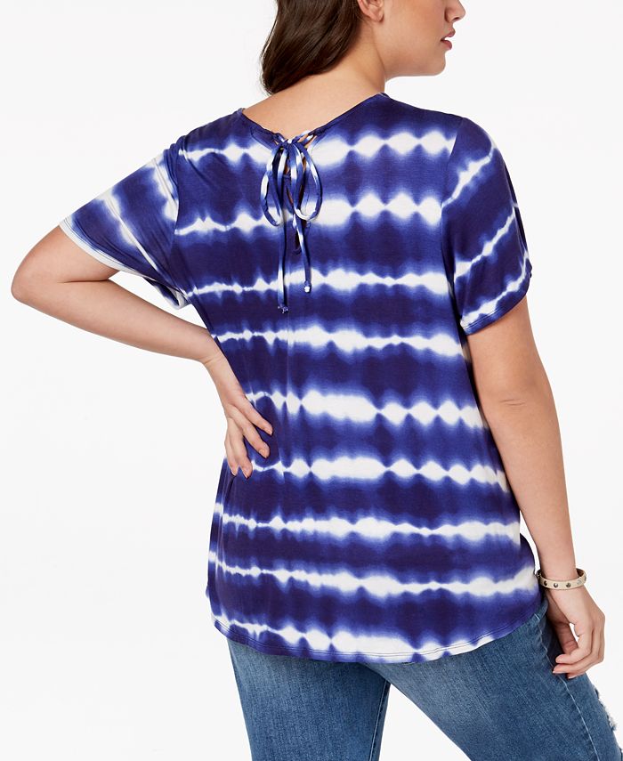 Eyeshadow Trendy Plus Size Tie-Dyed T-Shirt & Reviews - Tops - Plus ...