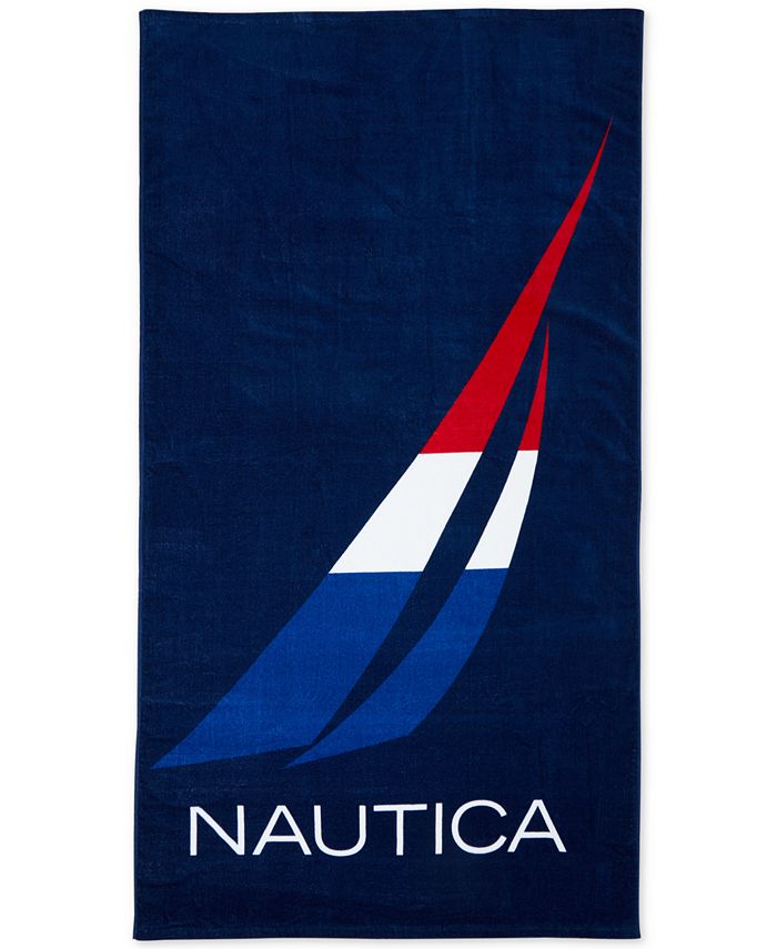 New Nautica Sailing Ships Beach Towel 35" x 66" 