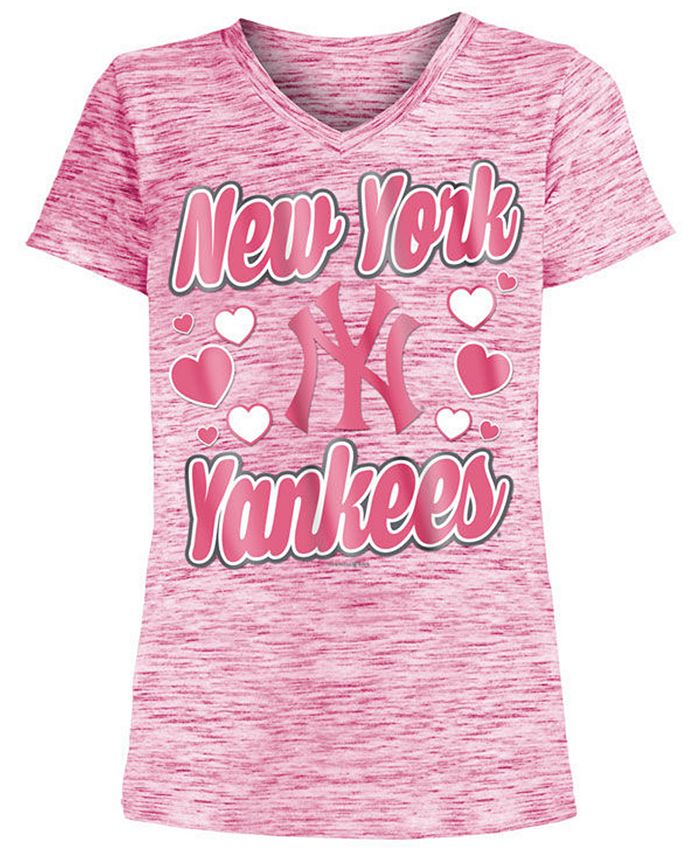 T-shirt Femme 5th & Ocean New York Yankees - Blanc - Paillettes - Taille L (Neuf Avec Étiquettes)