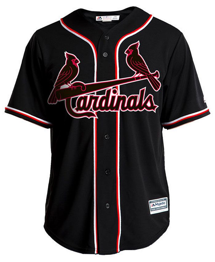 Majestic Men's Yadier Molina St. Louis Cardinals Pitch Black Jersey