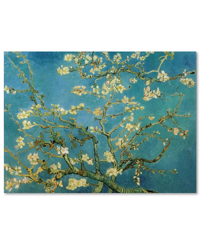 Trademark Global - Vincent van Gogh 'Almond Branches In Bloom 1890' 24" x 32" Canvas Art Print