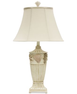 StyleCraft Cream Seaside Table Lamp