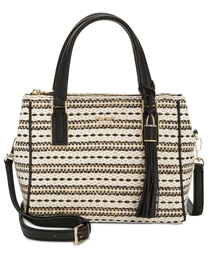 kate spade new york Woven Alena Small Satchel - Macy's