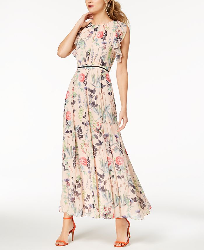 Tommy Hilfiger Floral-Print Maxi Dress & Reviews - Dresses - Women 
