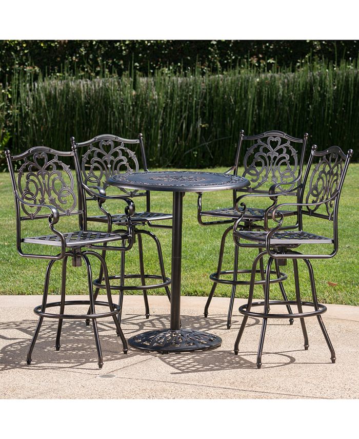 Furniture Tustin 5Pc. Outdoor Bar Set, Quick Ship Macy's