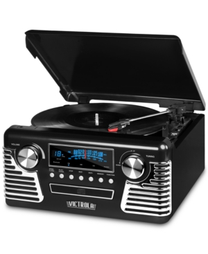 Innovative Technology Victrola Retro Bluetooth Record Player In Black